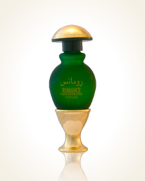 romance perfume green bottle