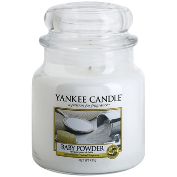 Yankee Candle Baby Powder vonná svíčka 411 g Classic střední