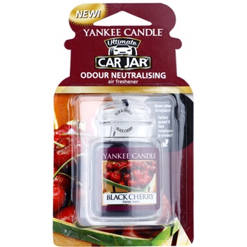 Yankee Candle Black Cherry Car Air Freshener hanging