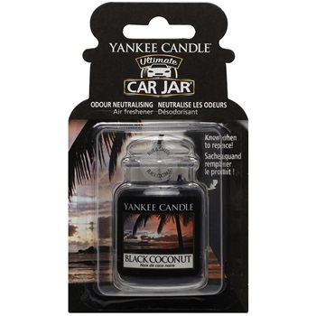 Yankee Candle Black Coconut Car Air Freshener hanging