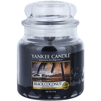 Yankee Candle Black Coconut vonná svíčka 411 g Classic střední