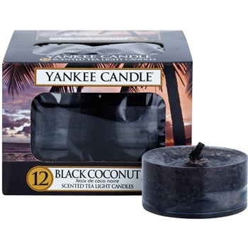 Yankee Candle Black Coconut čajová svíčka 12 x 9,8 g