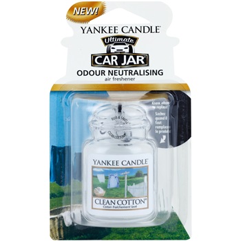 Yankee Candle Clean Cotton Car Air Freshener hanging