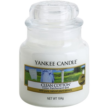 Yankee Candle Clean Cotton vonná svíčka 104 g Classic malá 