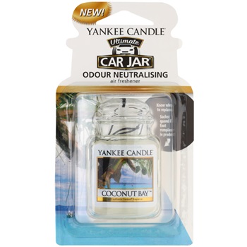 Yankee Candle Coconut Bay Car Air Freshener hanging