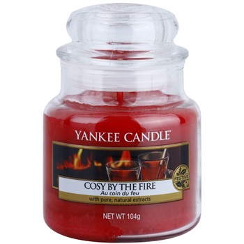 Yankee Candle Cosy By the Fire vonná svíčka 104 g Classic malá 
