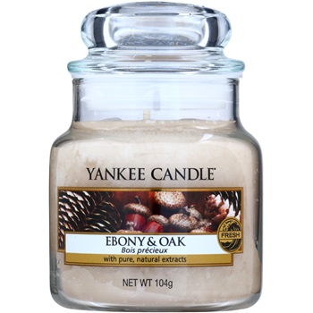 Yankee Candle Ebony & Oak świeczka zapachowa 104 g Classic mała