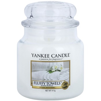 Yankee Candle Fluffy Towels świeczka zapachowa 411 g Classic średnia