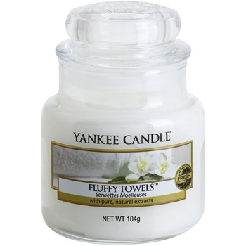 Yankee Candle Fluffy Towels świeczka zapachowa 104 g Classic mała
