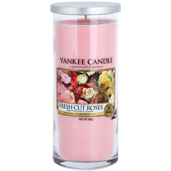 Yankee Candle Fresh Cut Roses vonná svíčka 566 g Décor velká