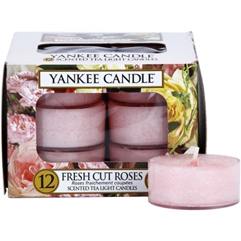 Fresh Cut Roses Pack of 12 Yankee Candle Tea Light Candles 