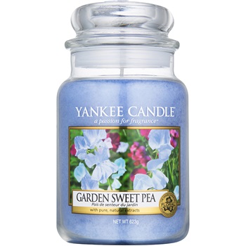 Yankee Candle Garden Sweet Pea vonná svíčka 623 g Classic velká 