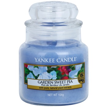 Yankee Candle Garden Sweet Pea vonná svíčka 104 g Classic malá 