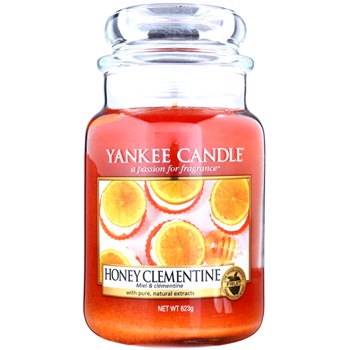 Yankee Candle Honey Clementine świeczka zapachowa 623 g Classic duża