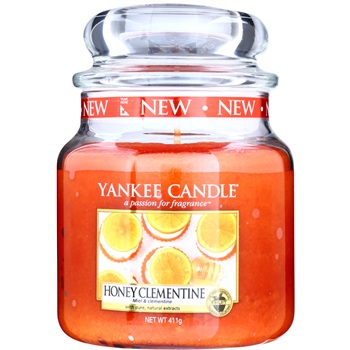 Yankee Candle Honey Clementine vonná svíčka 411 g Classic střední