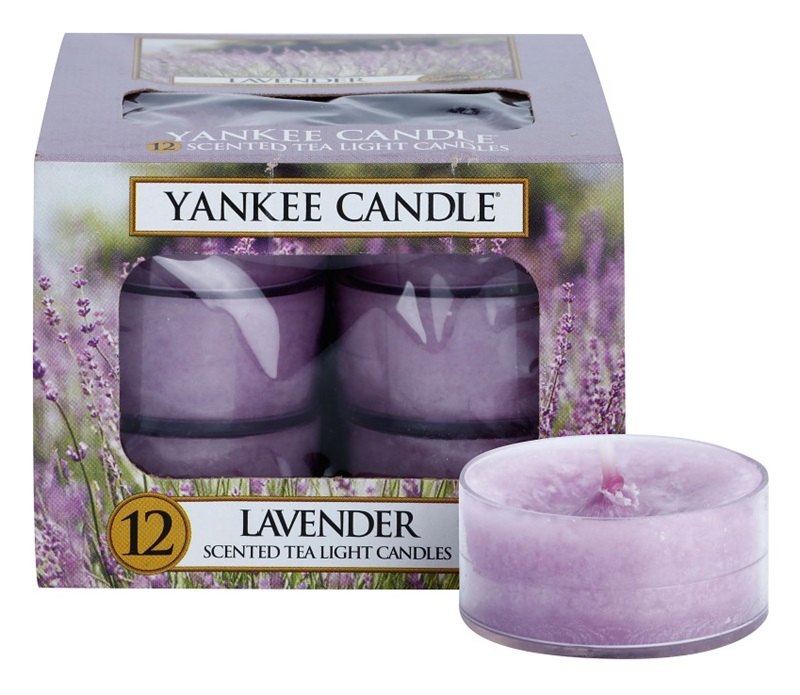 Yankee Candle Lavender čajová svíčka 12 x 9,8 g