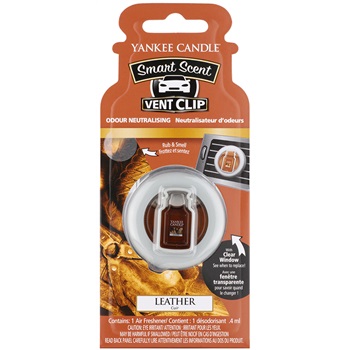 Yankee Candle Leather Car Air Freshener 4 ml clip