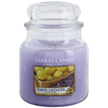 Yankee Candle Lemon Lavender vonná svíčka 411 g Classic střední