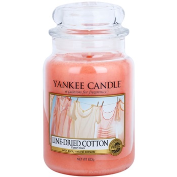Yankee Candle Line - Dried Cotton vonná svíčka 623 g Classic velká 