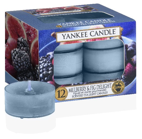 Yankee Candle Mulberry & Fig čajová svíčka 12 x 9,8 g