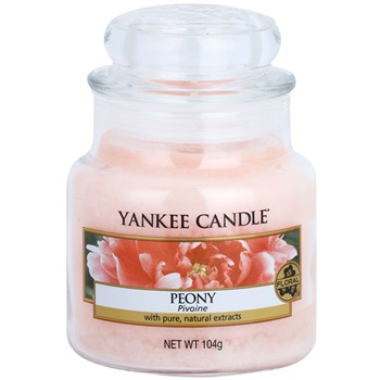 Yankee Candle Peony vonná svíčka 104 g Classic malá 