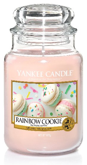Yankee Candle Rainbow Cookie vonná svíčka 623 g Classic velká