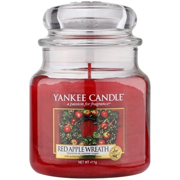Yankee Candle Red Apple Wreath świeczka zapachowa 411 g Classic średnia