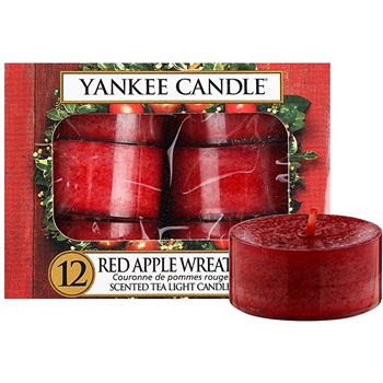Yankee Candle Red Apple Wreath čajová svíčka 12 x 9,8 g