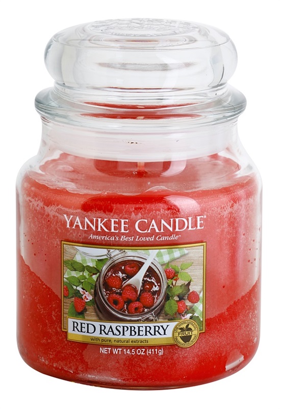 Yankee Candle Red Raspberry świeczka zapachowa 411 g Classic średnia