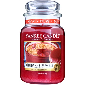 Yankee Candle Rhubarb Crumble świeczka zapachowa 623 g Classic duża