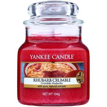 Yankee Candle Rhubarb Crumble vonná svíčka 105 g Classic malá