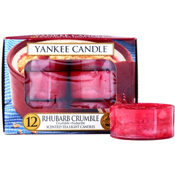 Yankee Candle Rhubarb Crumble čajová svíčka 12 x 9,8 g
