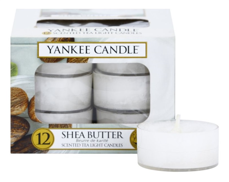 Yankee Candle Shea Butter świeczka typu tealight 12 x 9,8 g