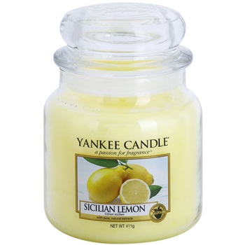 Yankee Candle Sicilian Lemon świeczka zapachowa 411 g Classic średnia