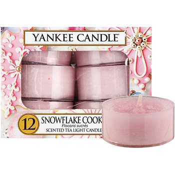 Yankee Candle Snowflake Cookie čajová svíčka 12 x 9,8 g