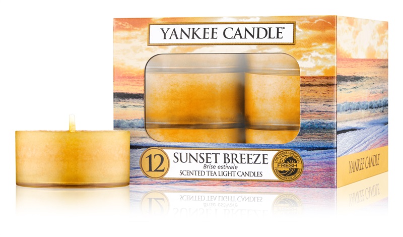 Yankee Candle Sunset Breeze čajová svíčka 12 x 9,8 g