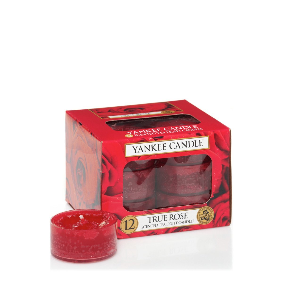 Yankee Candle True Rose čajová svíčka 12 x 9,8 g