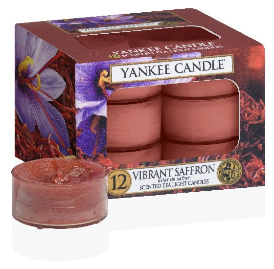 Yankee Candle Vibrant Saffron čajová svíčka 12 x 9,8 g