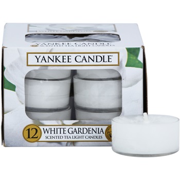 Yankee Candle White Gardenia čajová svíčka 12 x 9,8 g